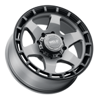 WELD Off-Road Ridge 20X9 +0 Satin Gunmetal - Satin Black Ring