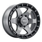 WELD Off-Road Ridge 20X9 +0 Satin Gunmetal - Satin Black Ring
