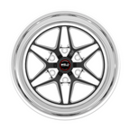 WELD Racing S81 Hd 17X7 +5 Black Center - Polished Shell