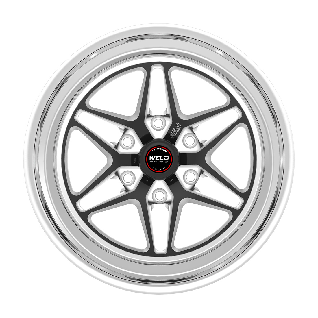WELD Racing S81 Hd 17X9.5 +24 Black Center - Polished Shell