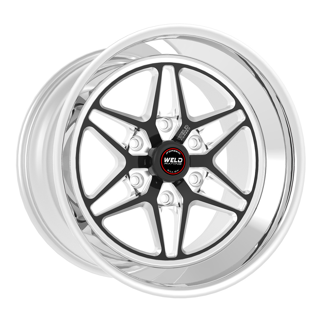WELD Racing S81 Hd 20X9 +25 Black Center - Polished Shell