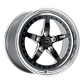 WELD Racing Weldstar 17X8 +18 Black Center - Polished Shell