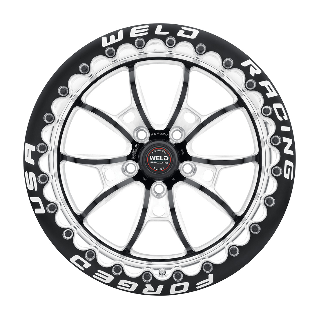 WELD Racing S80 Beadlock 17X10 +30 Black Center - Polished Shell