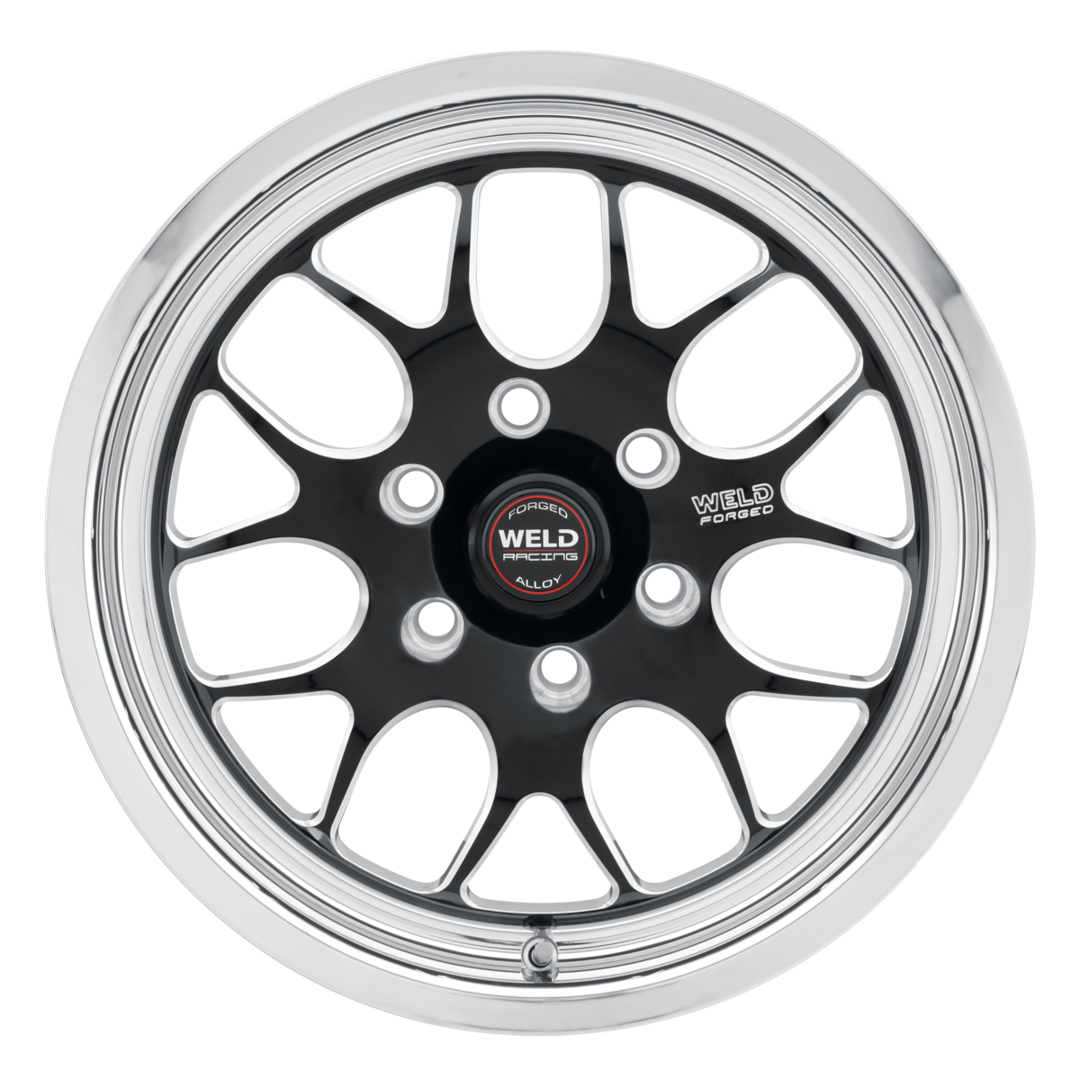 WELD Racing Sm77 6Hd 17X5 -36 Gloss Black Milled