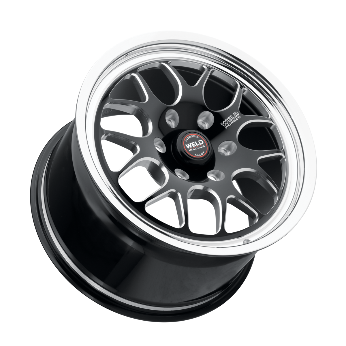 WELD Racing Sm77 6Hd 17X5 -36 Gloss Black Milled