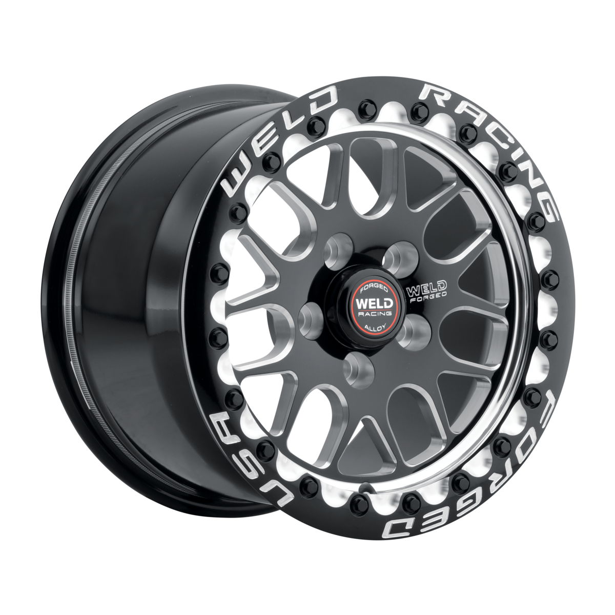 WELD Racing Sm77 Beadlock 17X11 -5 Gloss Black Milled