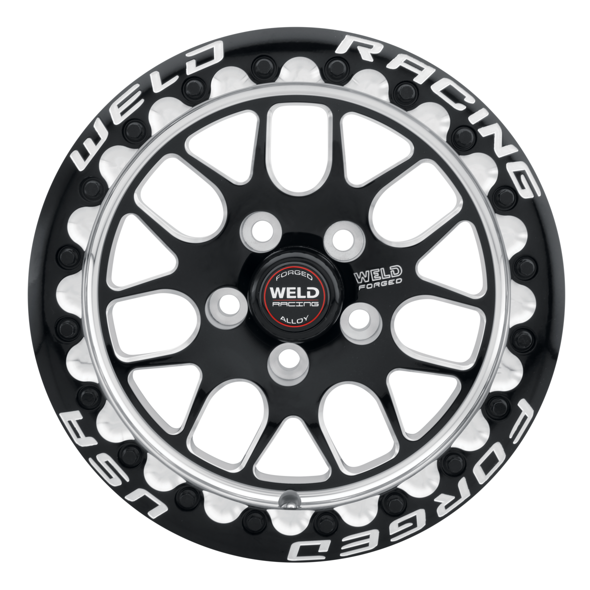 WELD Racing Sm77 Beadlock 17X11 -5 Gloss Black Milled
