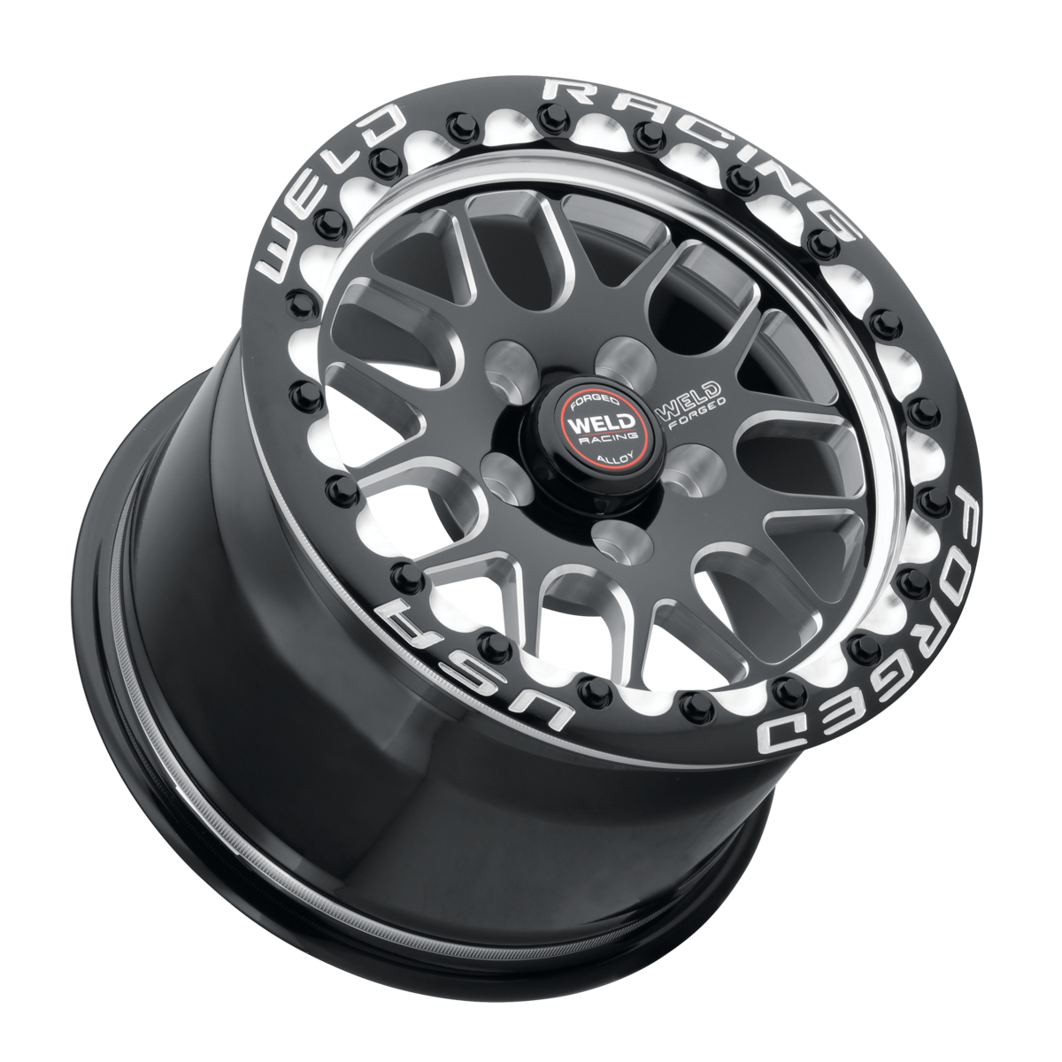 WELD Racing Sm77 Beadlock 17X11 -5 Gloss Black Milled