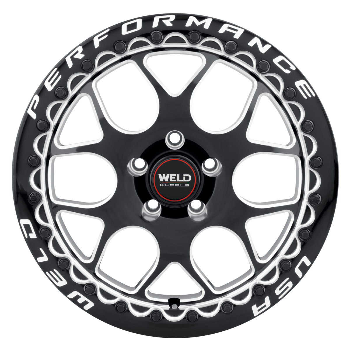 WELD Street Performance Solana Beadlock 17X10 +0 Gloss Black Milled