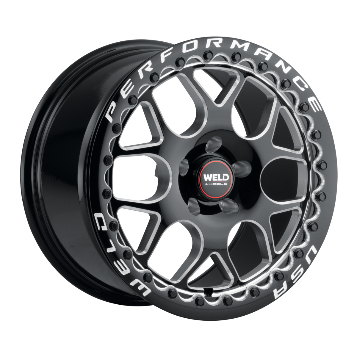 WELD Street Performance Solana Beadlock 17X10 +0 Gloss Black Milled