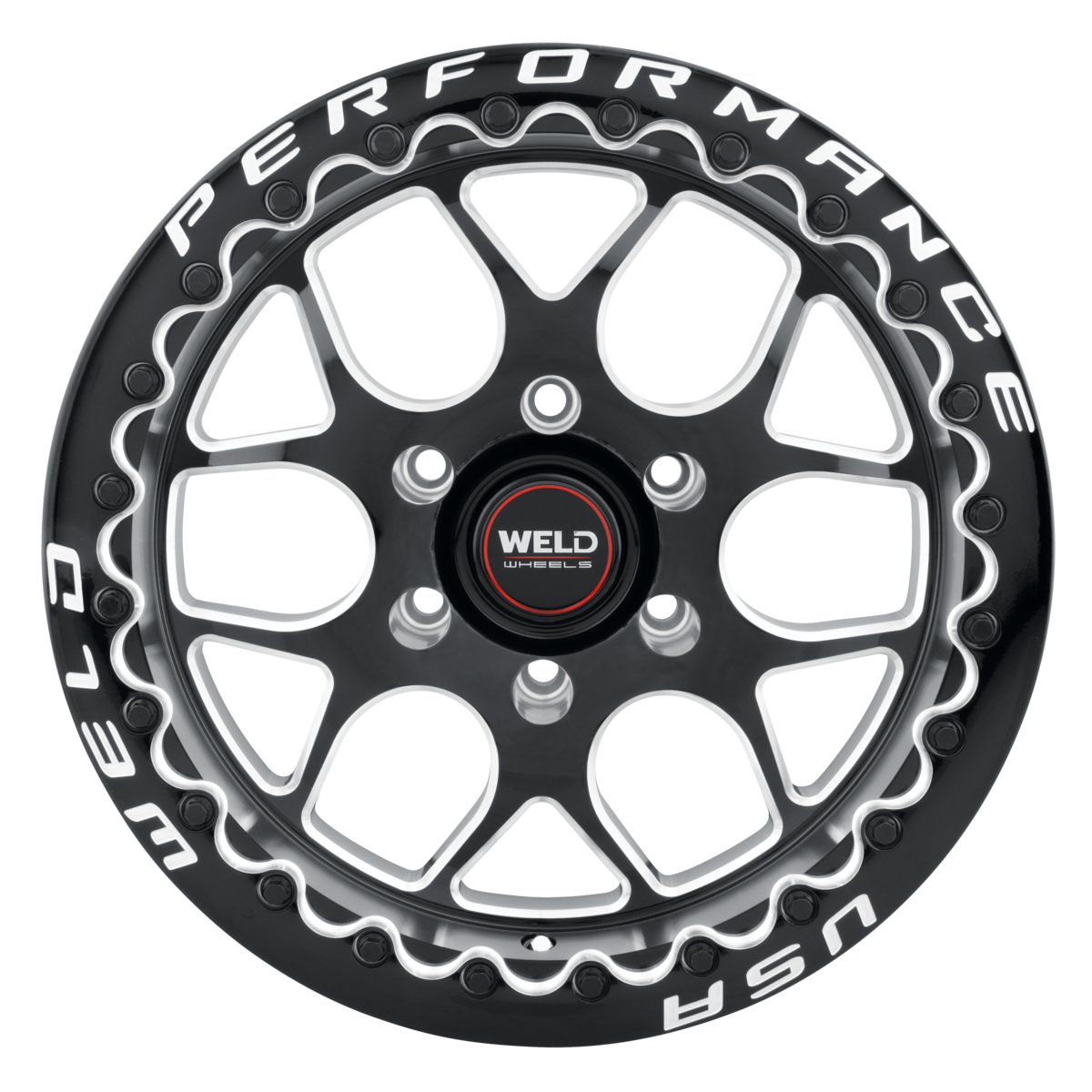 WELD Street Performance Solana Beadlock 17X10 +42 Gloss Black Milled