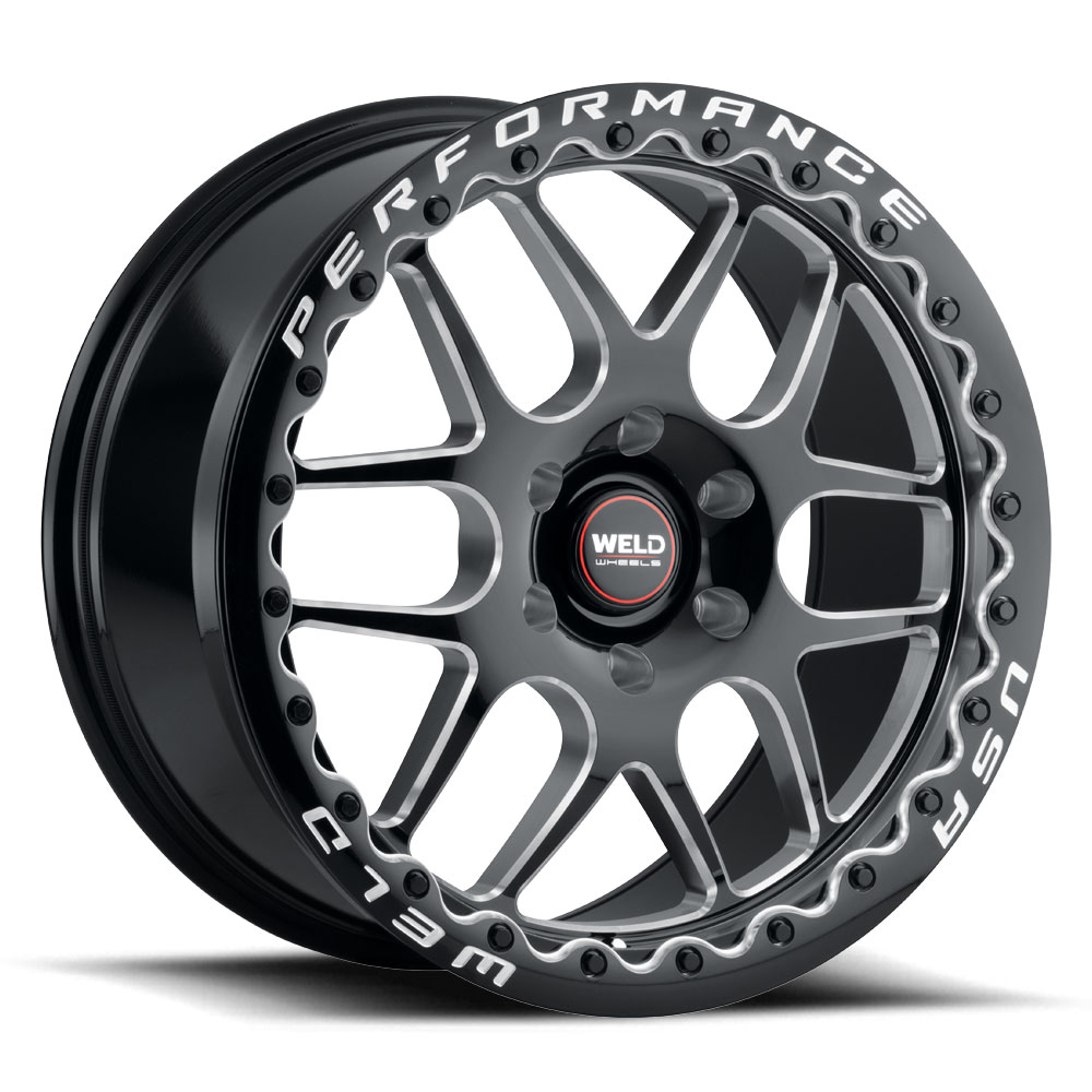 WELD Street Performance Solana Beadlock 20X10 +38 Gloss Black Milled