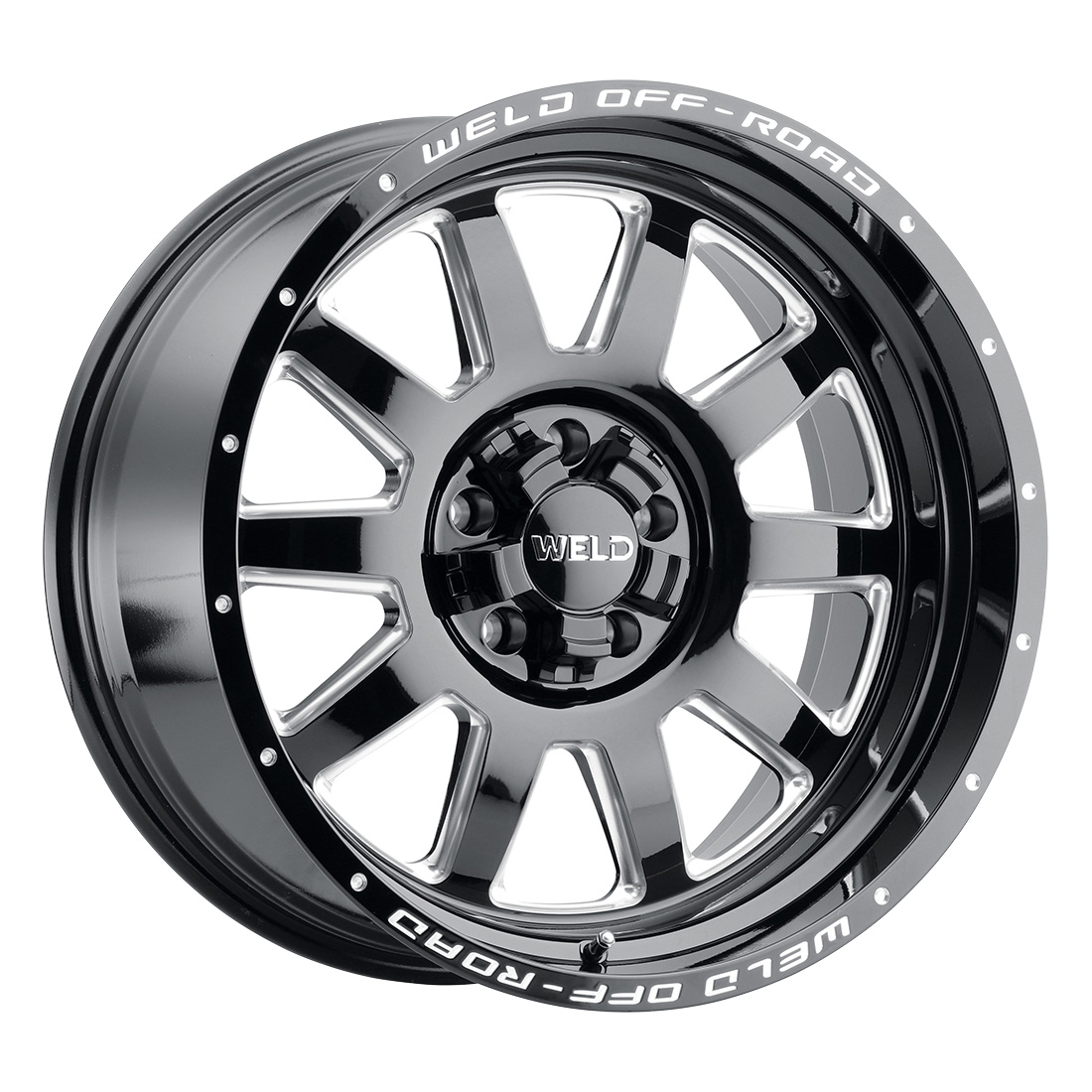 WELD Off-Road Stealth 18X9 -12 Gloss Black Milled