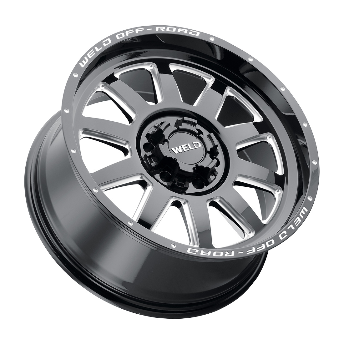 WELD Off-Road Stealth 18X9 +0 Gloss Black Milled