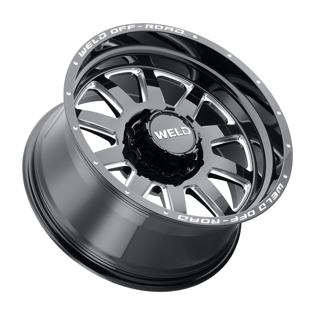 WELD Off-Road Stealth 18X9 +0 Gloss Black Milled