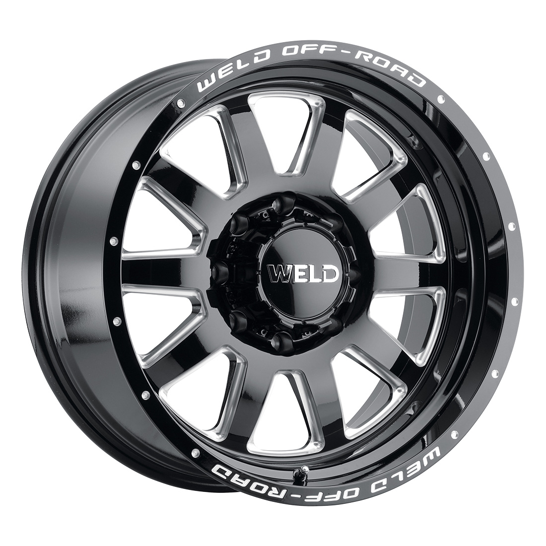 WELD Off-Road Stealth 20X10 -18 Gloss Black Milled