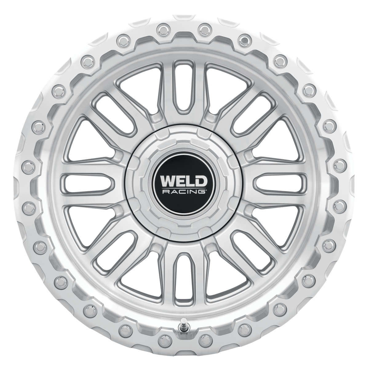 WELD Off-Road Swift 17X9 -12 Gloss Silver Machined - Machined Ring