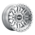WELD Off-Road Swift 17X9 -12 Gloss Silver Machined - Machined Ring