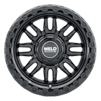 WELD Off-Road Swift 17X9 -12 Gloss Black - Gloss Black Ring