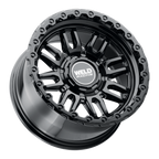 WELD Off-Road Swift 17X9 -12 Gloss Black - Gloss Black Ring