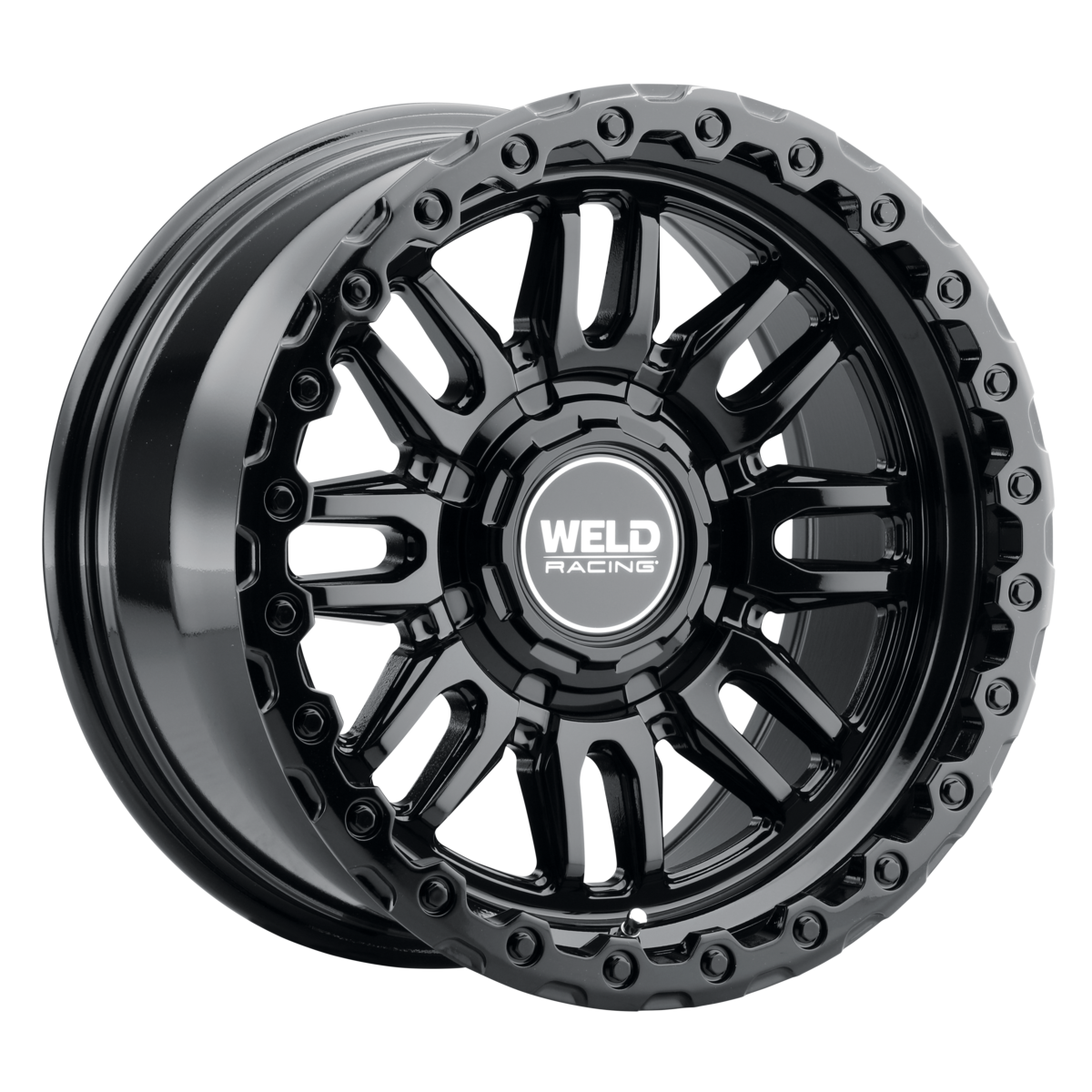 WELD Off-Road Swift 17X9 -12 Gloss Black - Gloss Black Ring