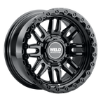 WELD Off-Road Swift 17X9 -12 Gloss Black - Gloss Black Ring