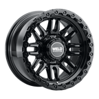 WELD Off-Road Swift 17X9 -12 Gloss Black - Gloss Black Ring