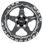 WELD Street Performance Ventura Beadlock 18X10 +45 Gloss Black Milled