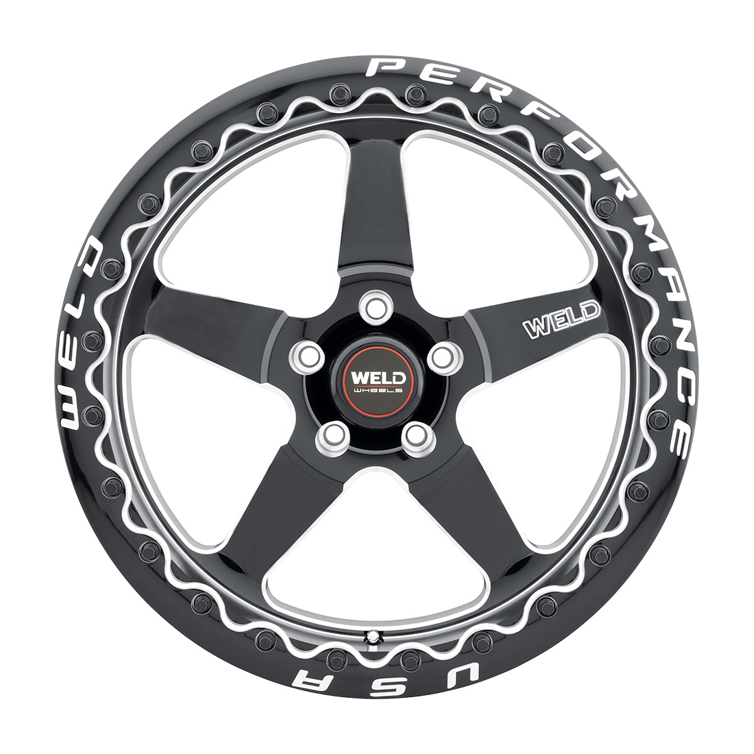 WELD Street Performance Ventura Beadlock 20X10.5 +38 Gloss Black Milled