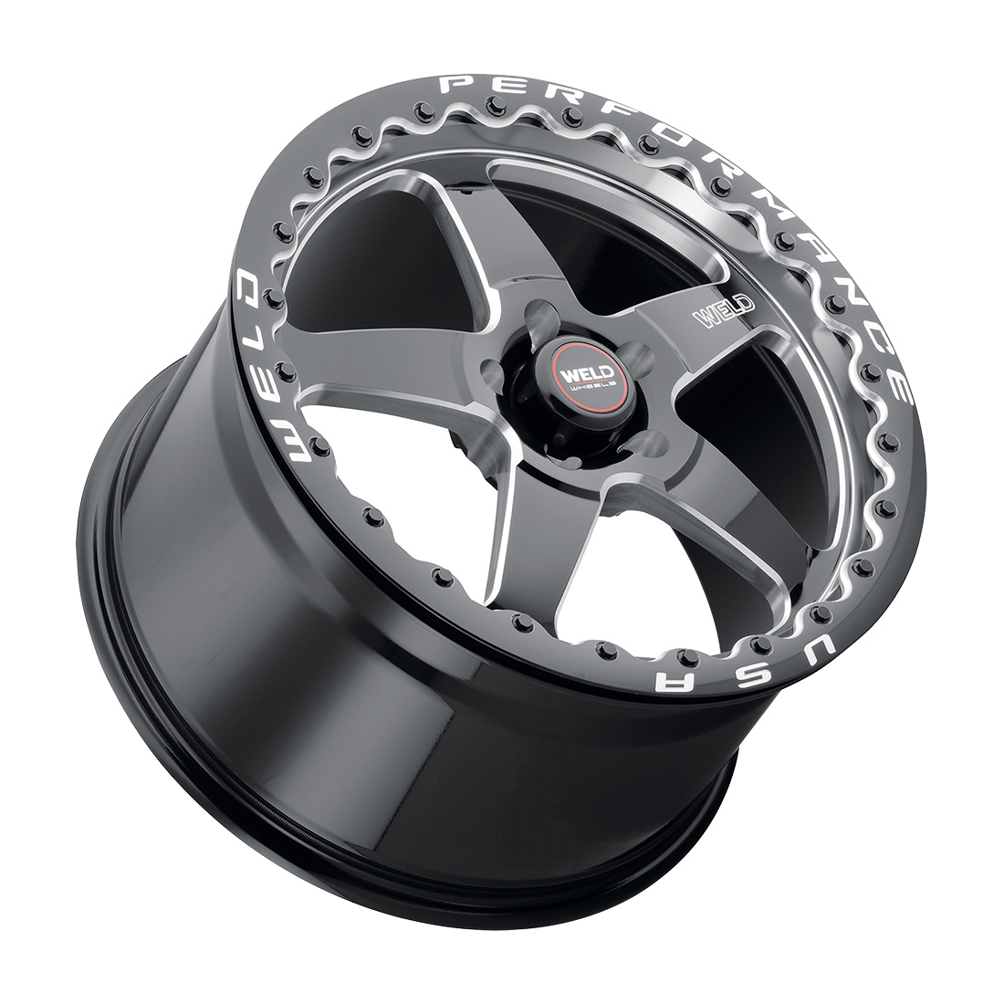 WELD Street Performance Ventura Beadlock 20X10.5 +38 Gloss Black Milled