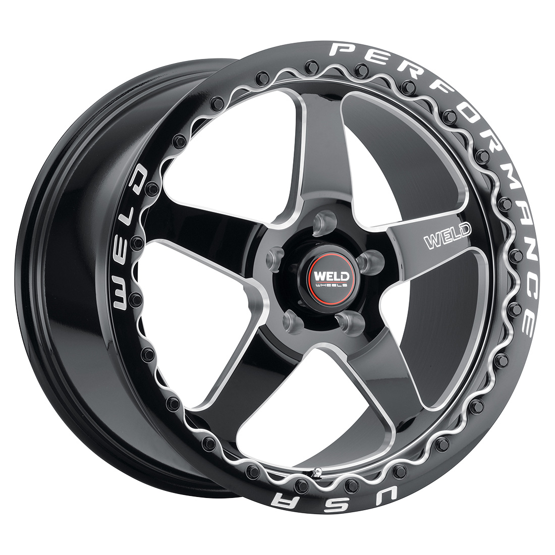 WELD Street Performance Ventura Beadlock 20X10.5 +38 Gloss Black Milled