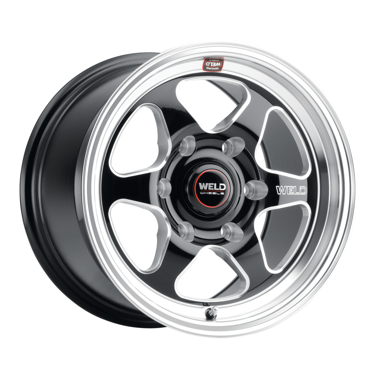 WELD Street Performance Ventura 6 Drag 15X10 +38 Gloss Black Milled
