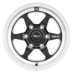 WELD Street Performance Ventura 6 Drag 15X10 +38 Gloss Black Milled