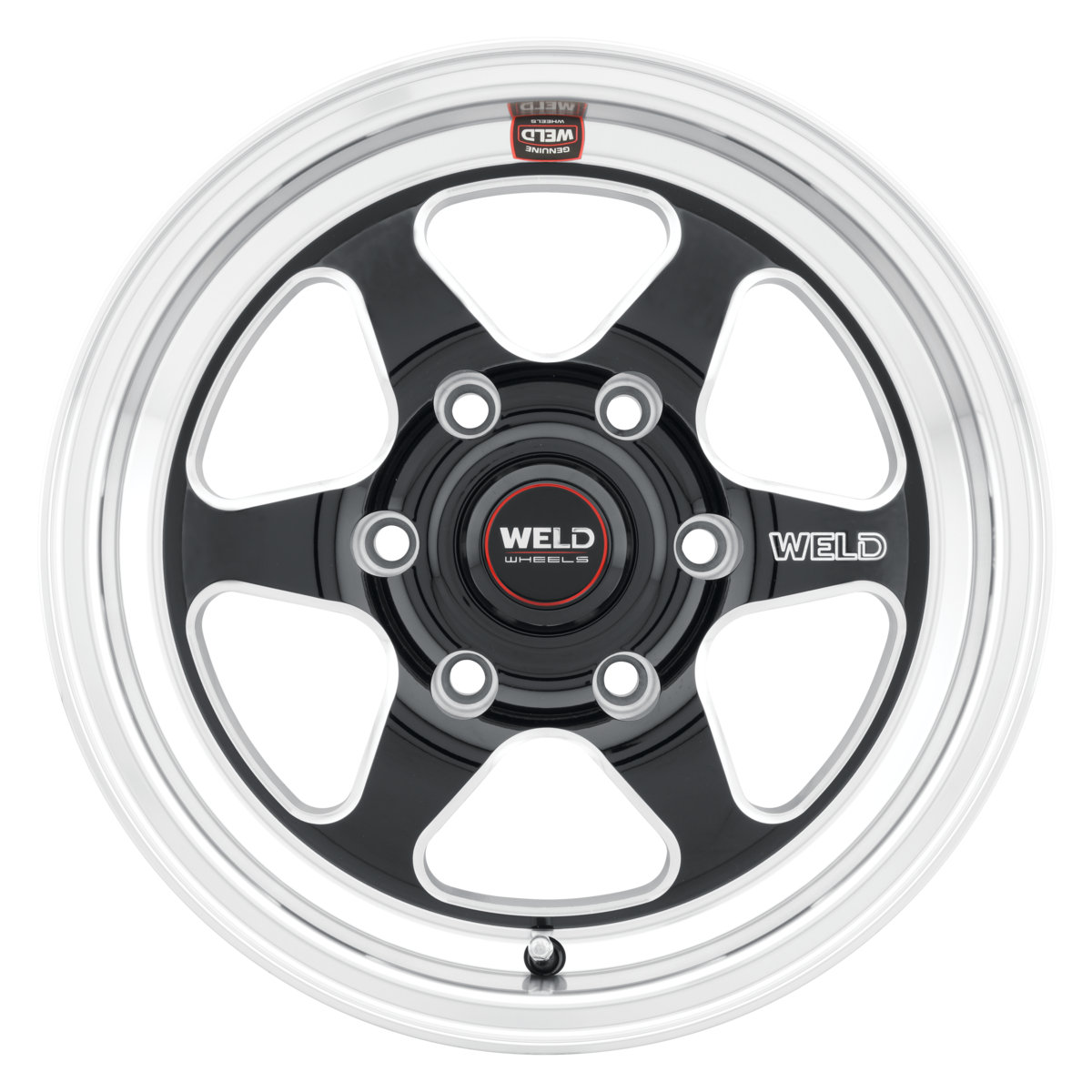 WELD Street Performance Ventura 6 Drag 15X10 +38 Gloss Black Milled