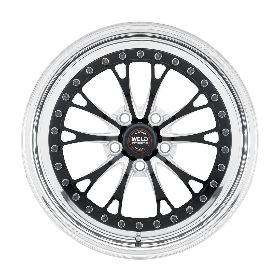 WELD Racing Vitesse 15X8 +25 Black Center - Polished Shell