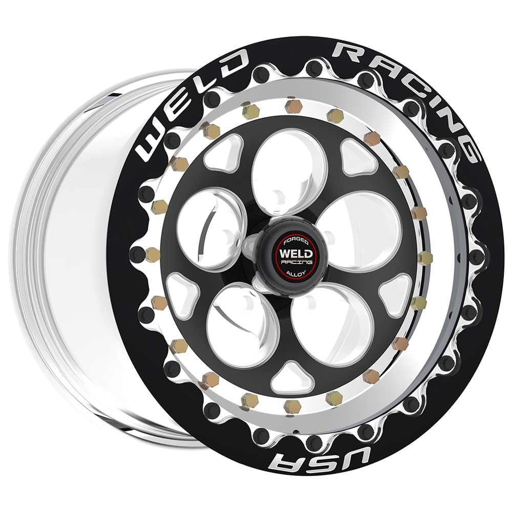 WELD Racing Magnum Iii Beadlock 15X8 +25 Polished Center - Polished Shell