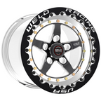 WELD Racing Weldstar Beadlock 15X8 +25 Polished Center - Polished Shell