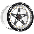 WELD Racing Weldstar Beadlock 17X10 +43 Black Center - Polished Shell
