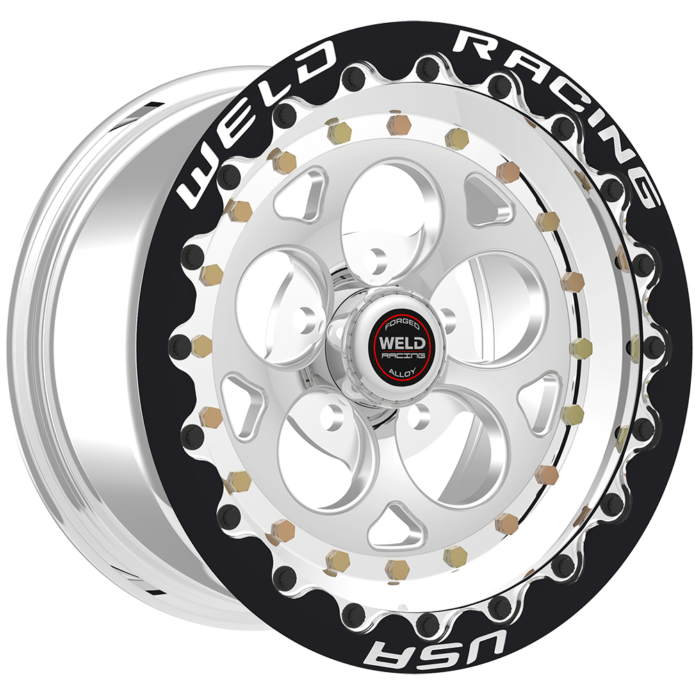 WELD Racing Magnum Iii Beadlock 15X10 -25 Polished Center - Polished Shell