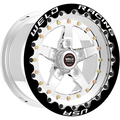 WELD Racing Weldstar Beadlock 15X10 -25 Polished Center - Polished Shell