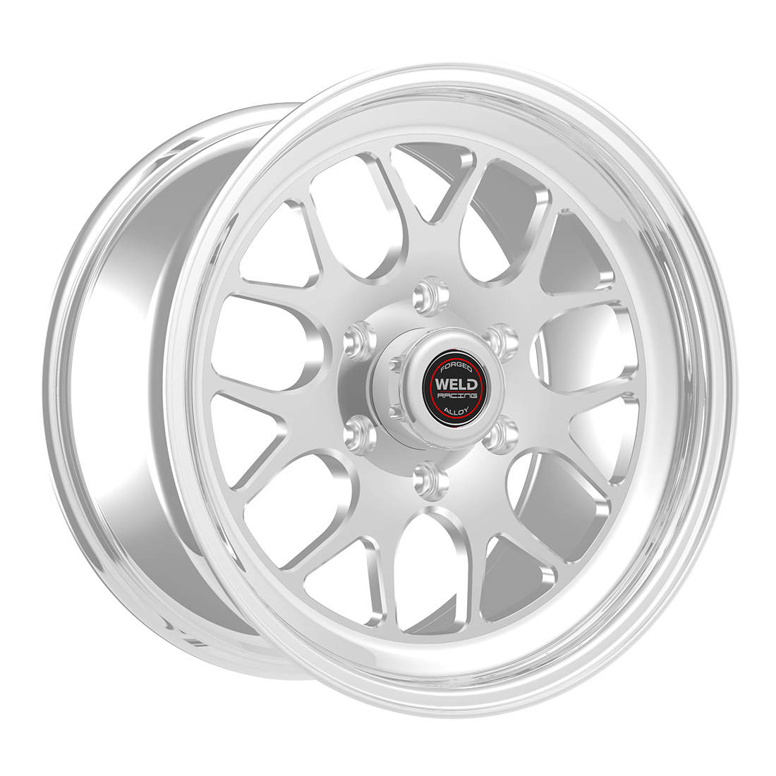 WELD Racing S77 Hd 17X7 +5 Black Center - Polished Shell