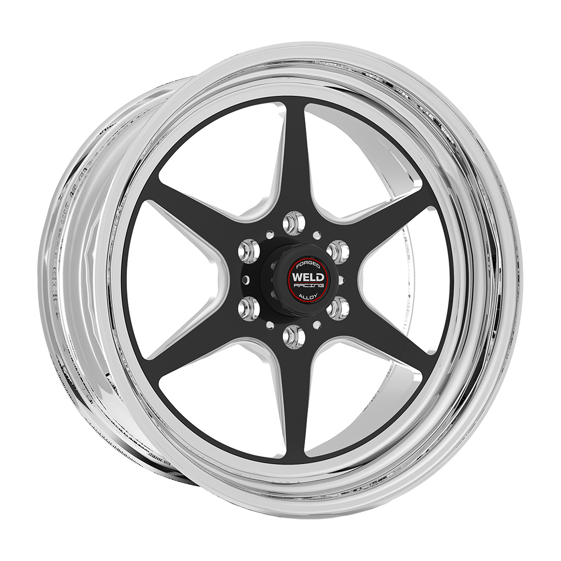 WELD Racing S79 Hd 17X9 +5 Black Center - Polished Shell