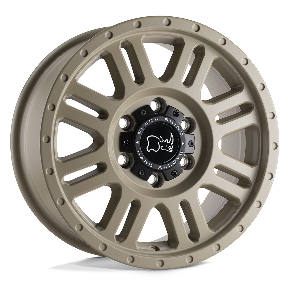Black Rhino Hard Alloys Yellowstone 17X8 +38 Desert Sand