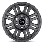 Black Rhino Hard Alloys Yellowstone 16X8 +45 Matte Gunmetal