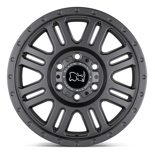 Black Rhino Hard Alloys Yellowstone 17X8 +38 Matte Gunmetal