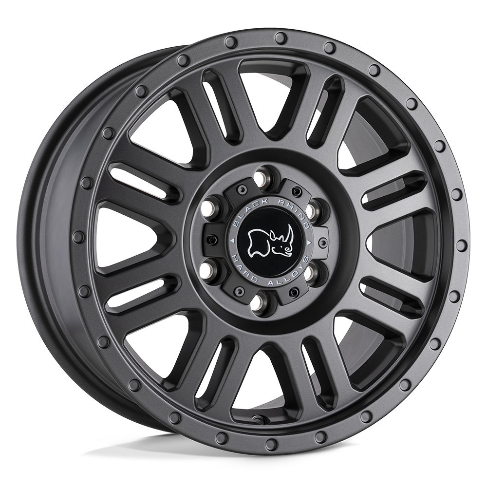Black Rhino Hard Alloys Yellowstone 16X8 +45 Matte Gunmetal